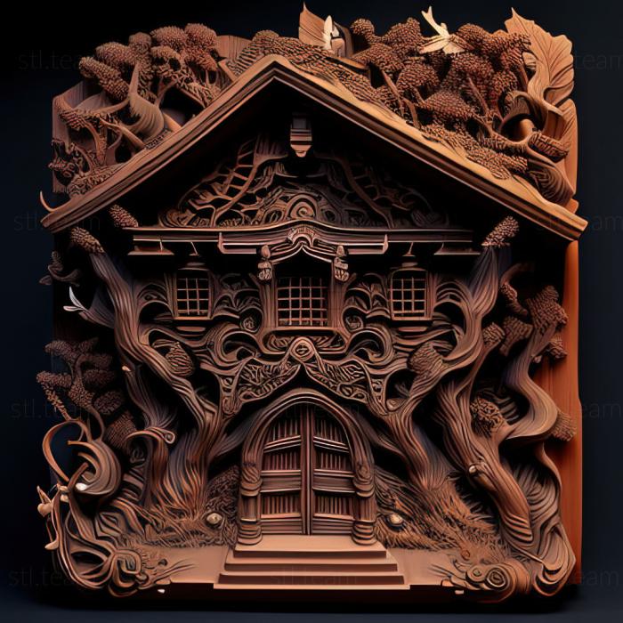 3D модель Возьмите этот дом и Shuppet Особняк Kagebouzu (STL)